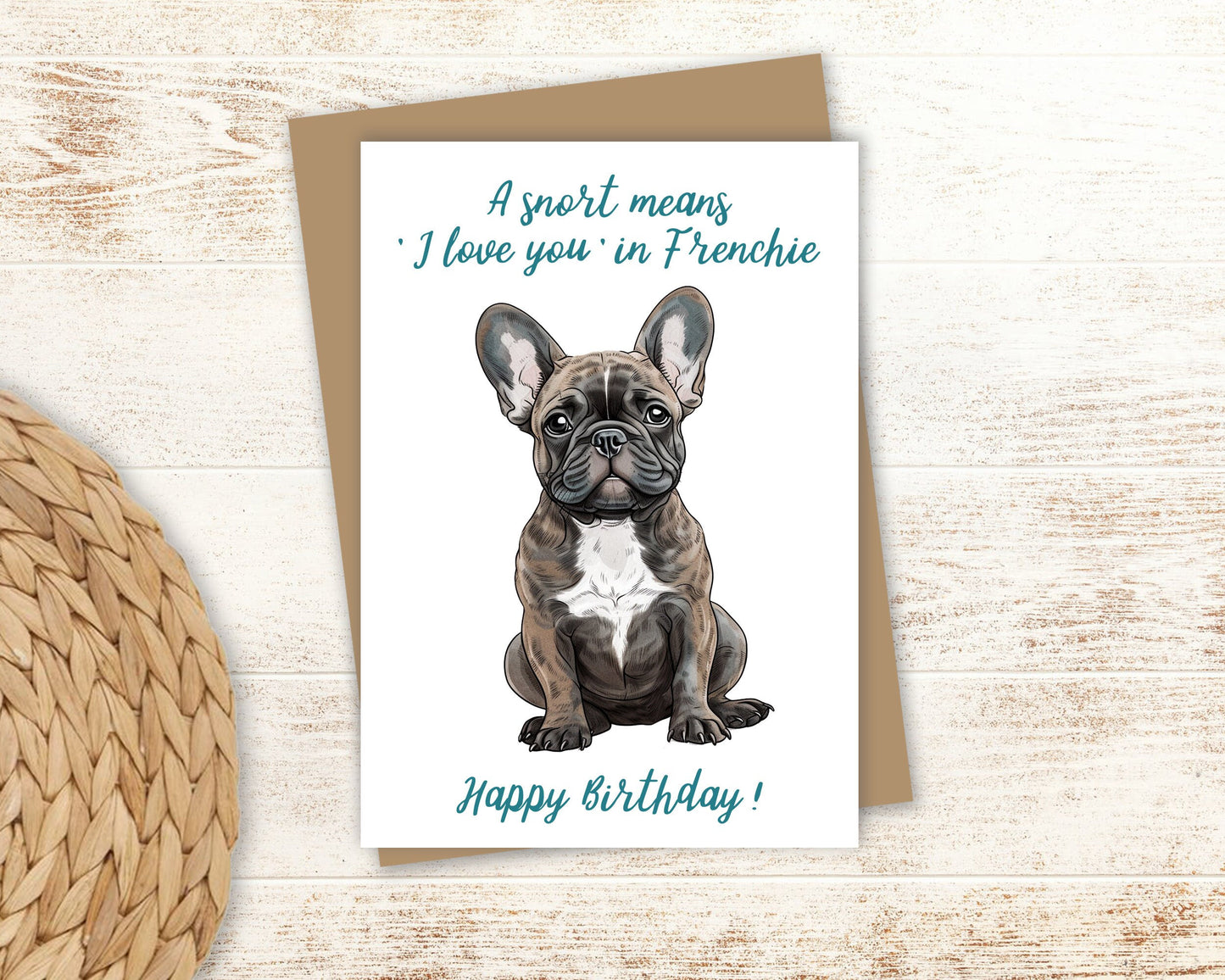 French Bulldog Greeting Card