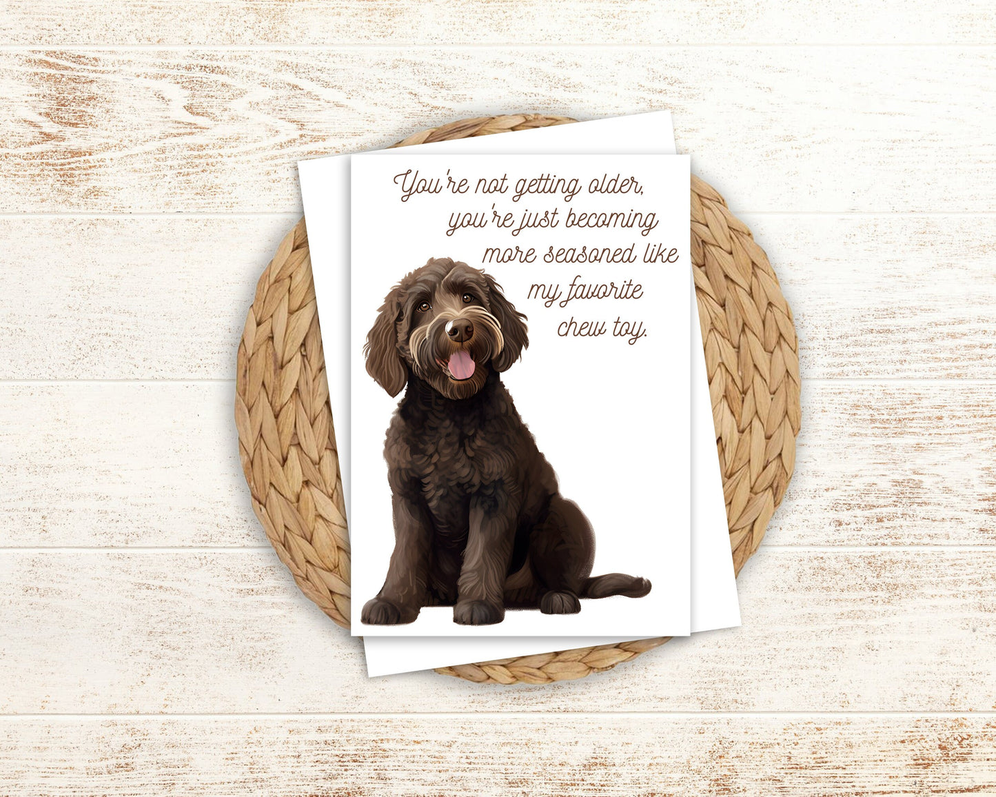 Goldendoodle Birthday Card