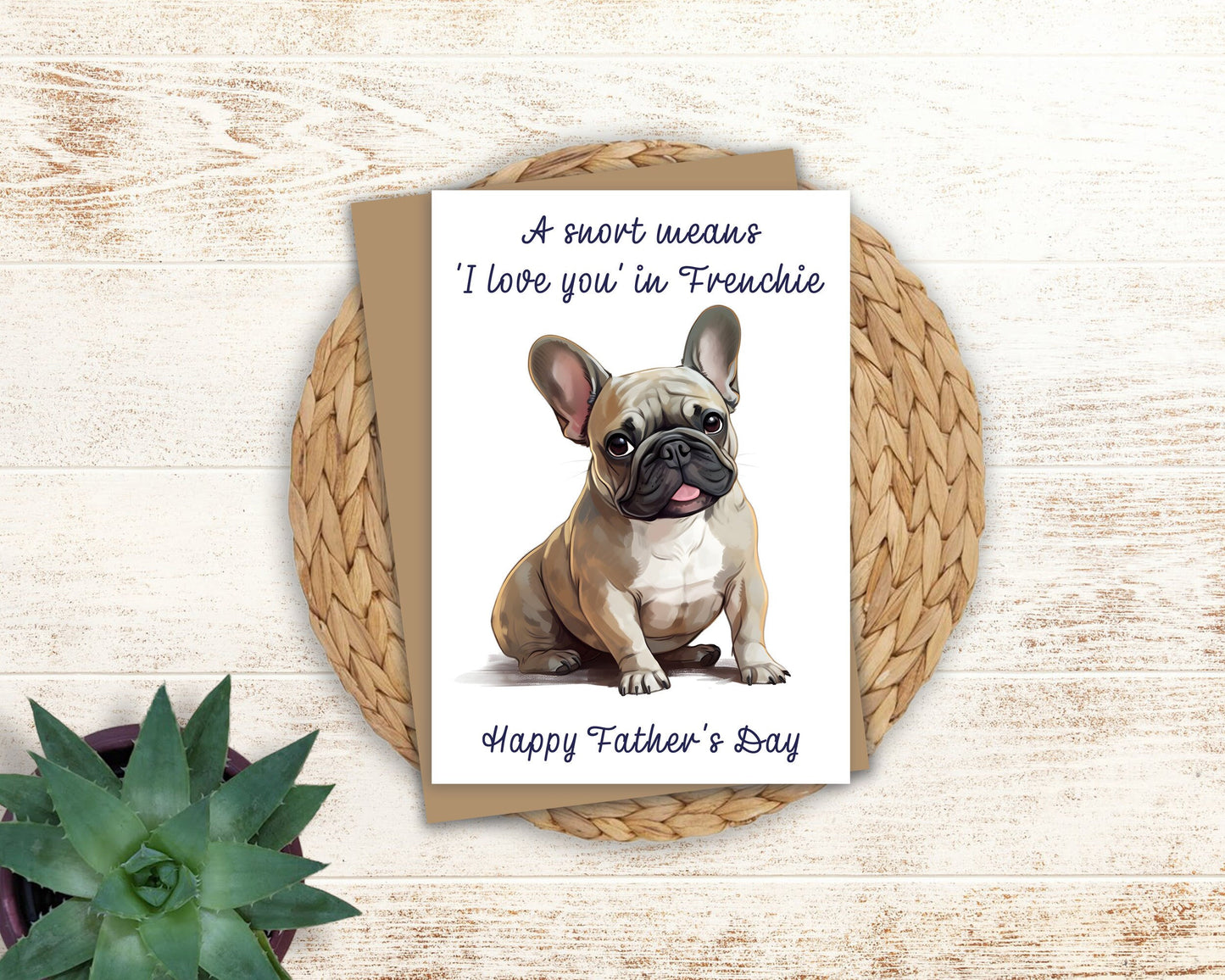 Frenchie Birthday Card