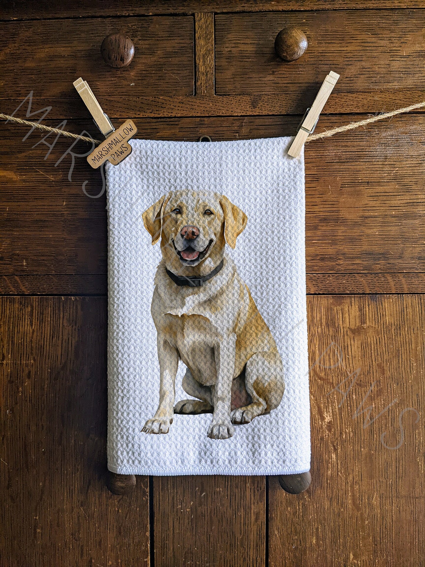 Golden Lab Tea Towel