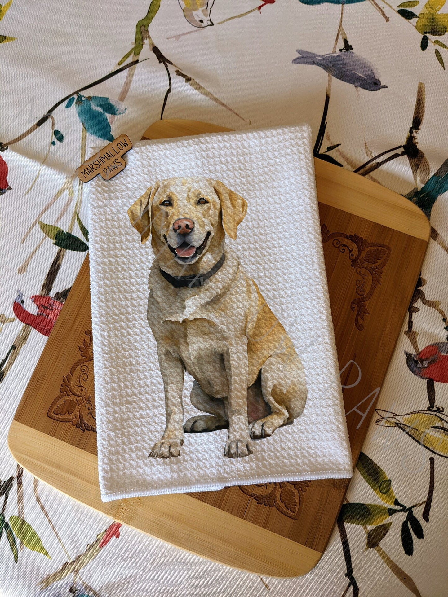 Golden Lab Tea Towel