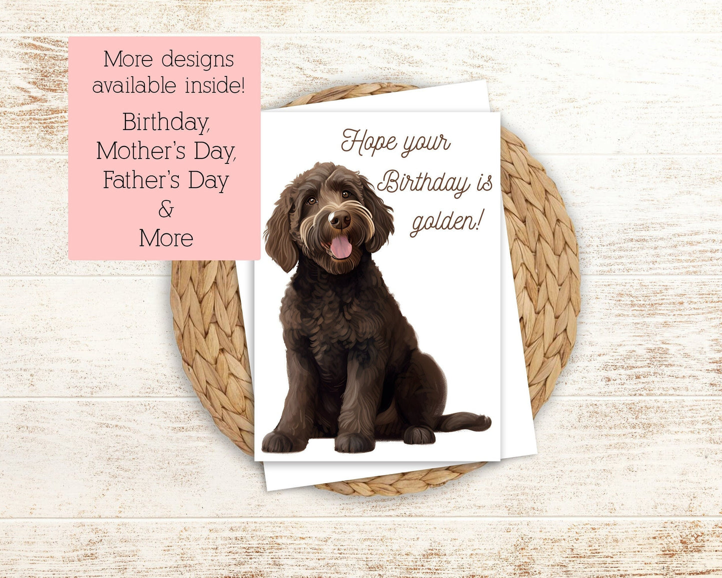 Goldendoodle Birthday Card