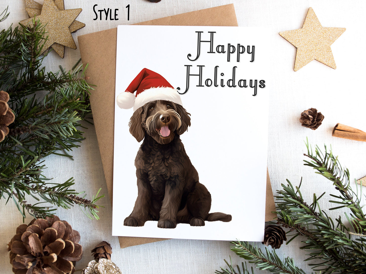 Goldendoodle Christmas Card