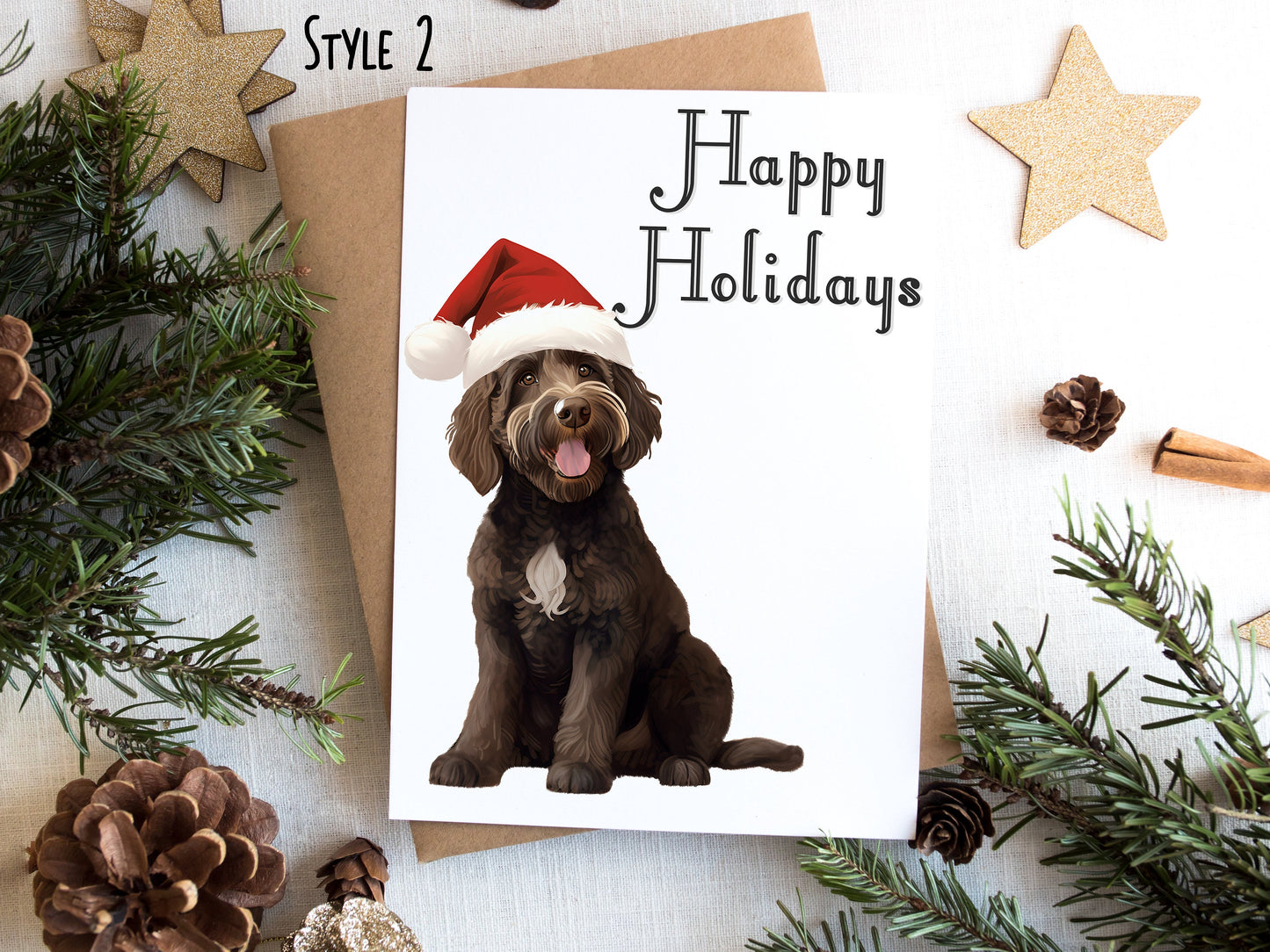 Goldendoodle Christmas Card