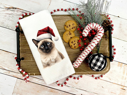 Christmas Siamese Kitchen Towel Gift