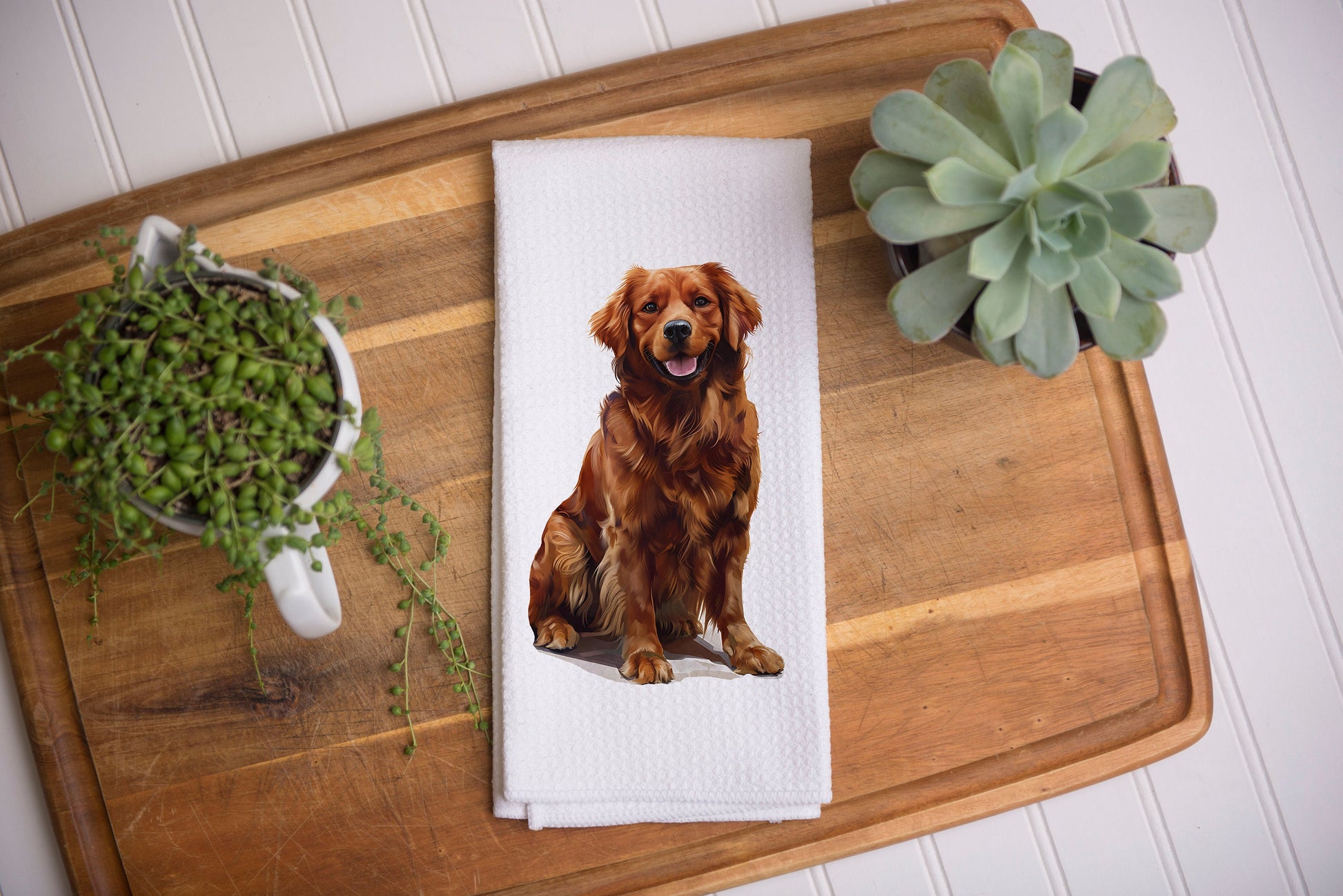 golden retriever gift towel for birthday, anniversary, pet lovers