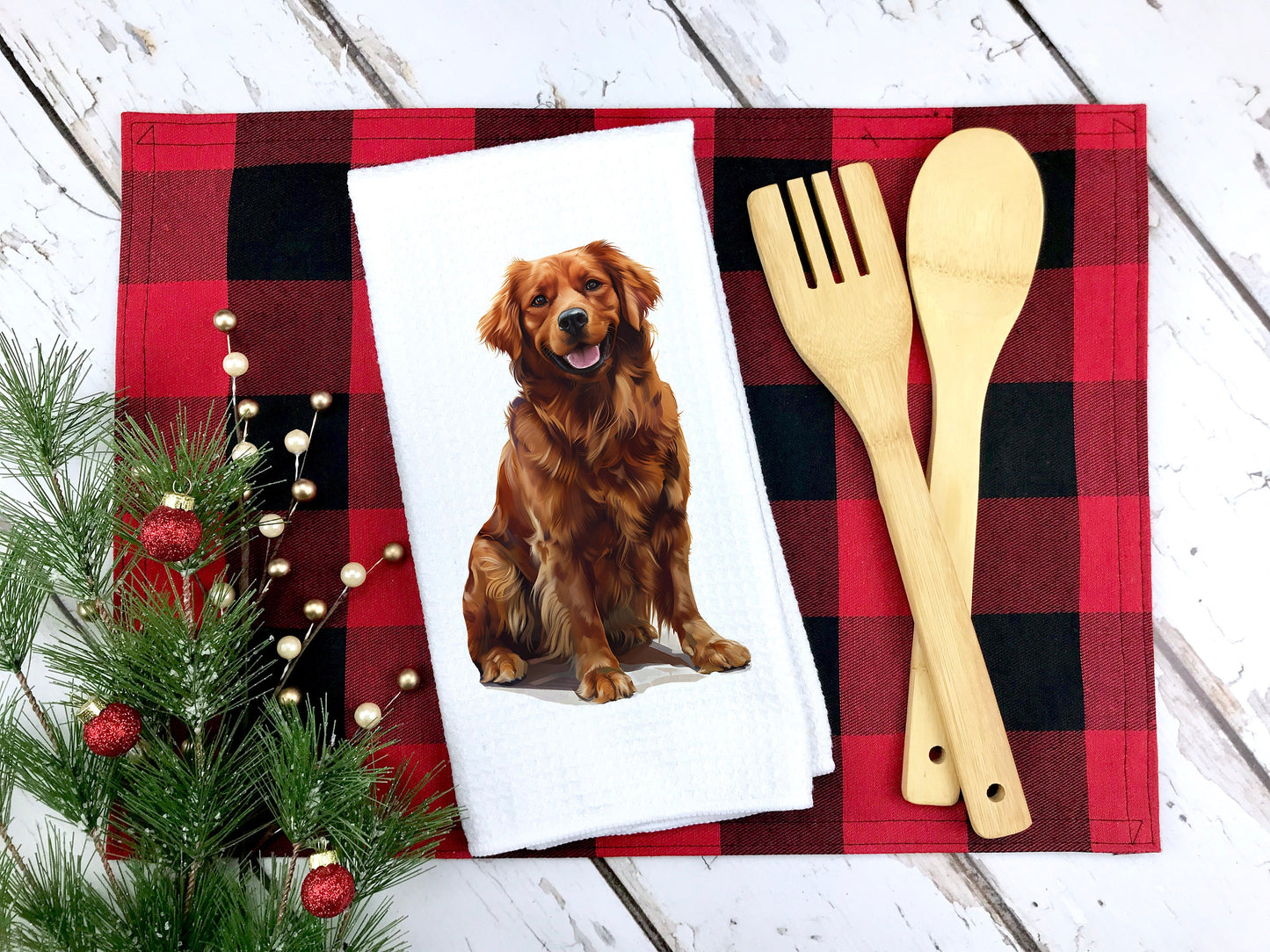 golden retriever gift towel for birthday, anniversary, pet lovers