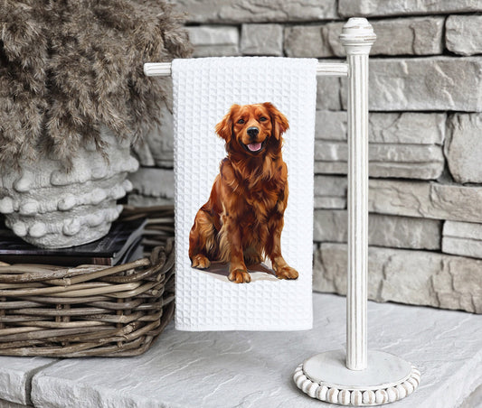 golden retriever gift towel for birthday, anniversary, pet lovers